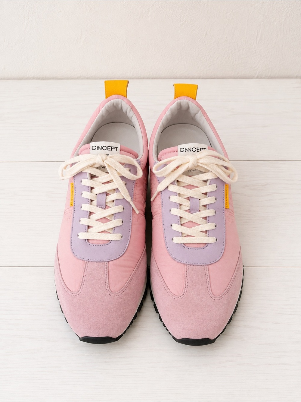 Oncept Lilac Nylon/Suede Travelist Tokyo Laceup Retro Sneakers Size 8 New In Box - Picture 3 of 10